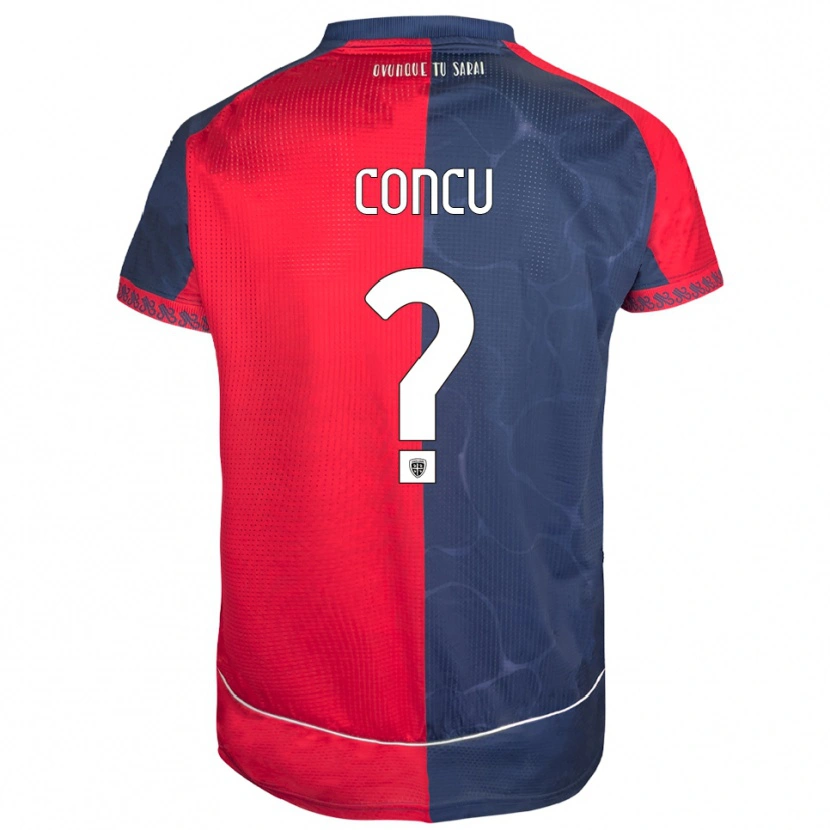 Danxen Dames Marco Concu #0 Rood Marineblauw Thuisshirt Thuistenue 2025/26 T-Shirt