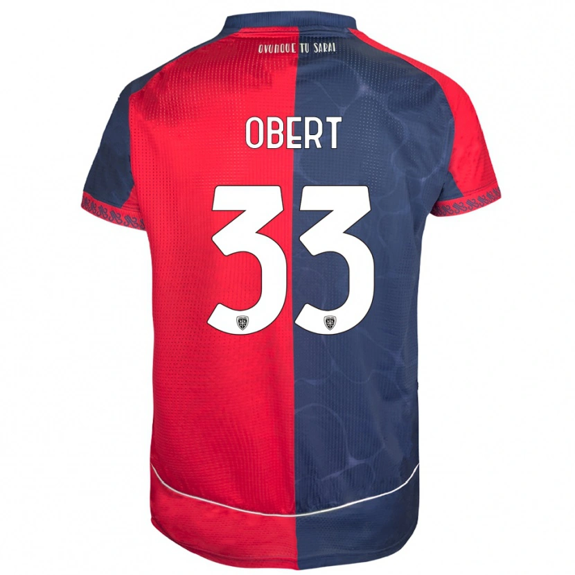 Danxen Dames Adam Obert #33 Rood Marineblauw Thuisshirt Thuistenue 2025/26 T-Shirt