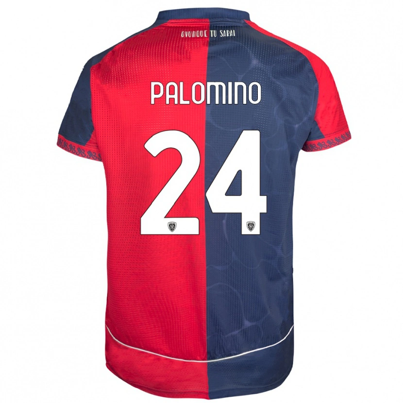 Danxen Dames Jose Luis Palomino #24 Rood Marineblauw Thuisshirt Thuistenue 2025/26 T-Shirt