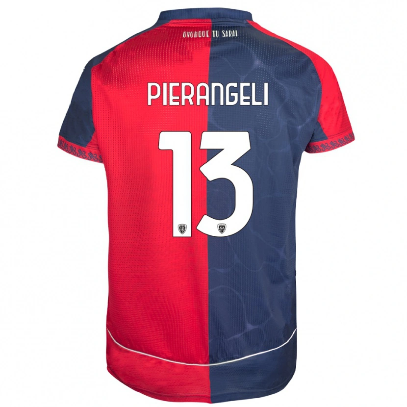 Danxen Dames Luis Pierangeli #13 Rood Marineblauw Thuisshirt Thuistenue 2025/26 T-Shirt