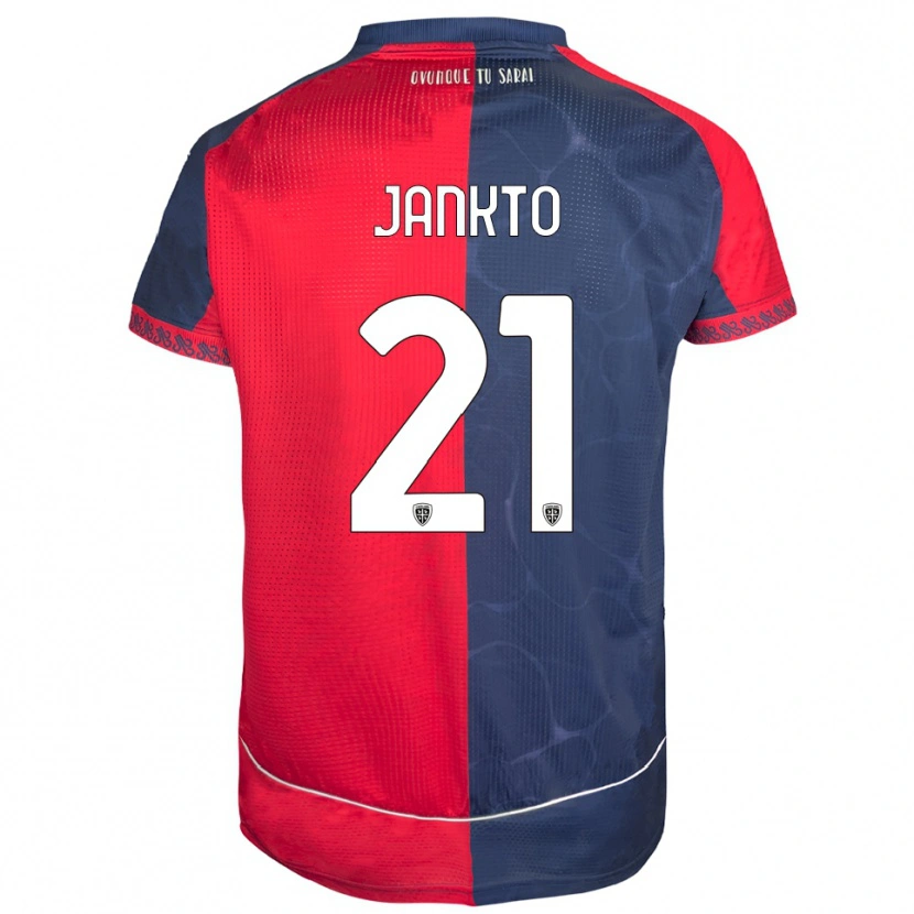 Danxen Dames Jakub Jankto #21 Rood Marineblauw Thuisshirt Thuistenue 2025/26 T-Shirt