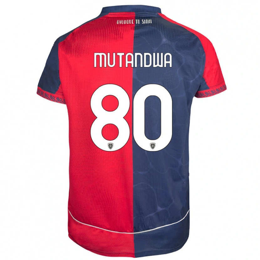 Danxen Dames Kingstone Mutandwa #80 Rood Marineblauw Thuisshirt Thuistenue 2025/26 T-Shirt
