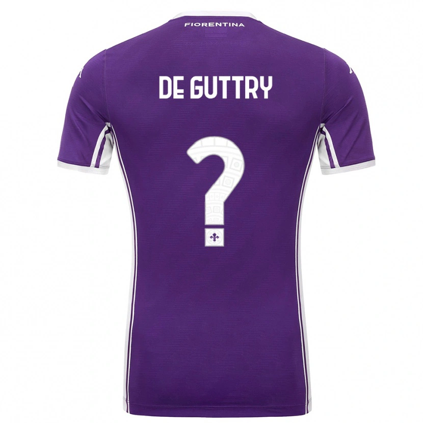 Danxen Dames Elia De Guttry #0 Paars Wit Thuisshirt Thuistenue 2025/26 T-Shirt