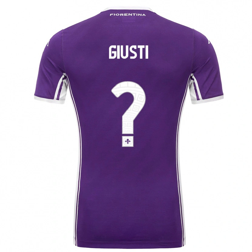 Danxen Dames Edoardo Giusti #0 Paars Wit Thuisshirt Thuistenue 2025/26 T-Shirt