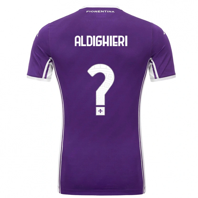 Danxen Dames Benedetto Aldighieri #0 Paars Wit Thuisshirt Thuistenue 2025/26 T-Shirt