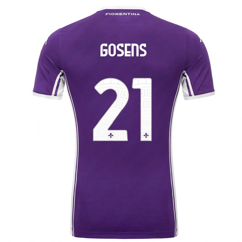 Danxen Dames Robin Gosens #21 Paars Wit Thuisshirt Thuistenue 2025/26 T-Shirt