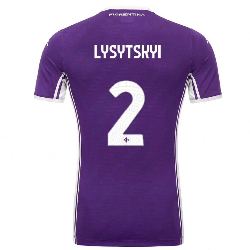 Danxen Dames Andriy Lysytskyi #2 Paars Wit Thuisshirt Thuistenue 2025/26 T-Shirt