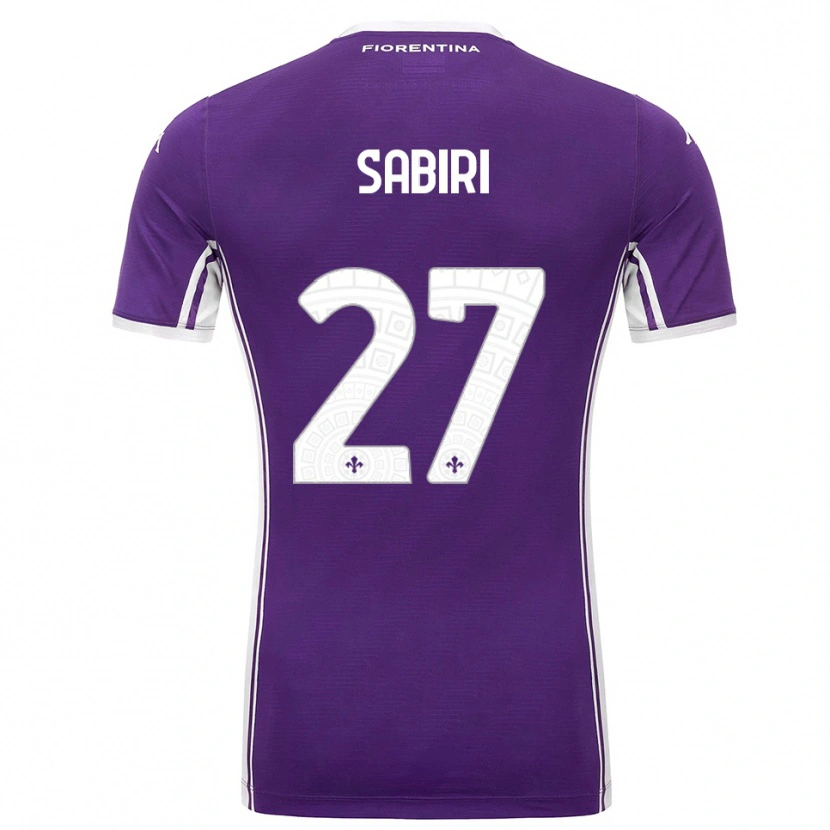 Danxen Dames Abdelhamid Sabiri #27 Paars Wit Thuisshirt Thuistenue 2025/26 T-Shirt