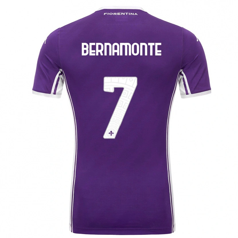 Danxen Dames Lorenzo Bernamonte #7 Paars Wit Thuisshirt Thuistenue 2025/26 T-Shirt