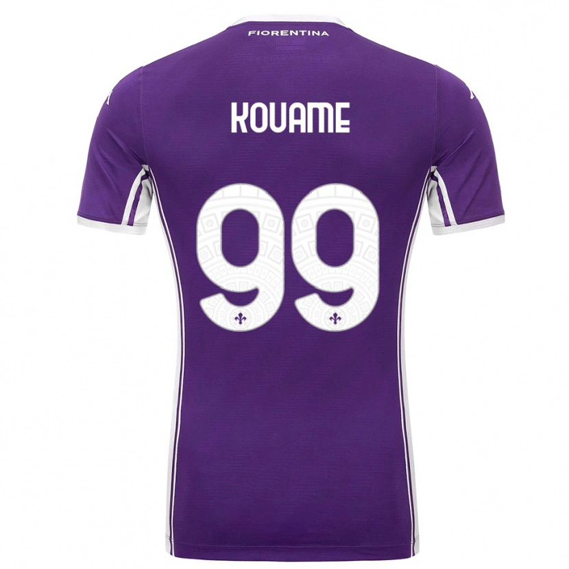 Danxen Dames Christian Kouamé #99 Paars Wit Thuisshirt Thuistenue 2025/26 T-Shirt