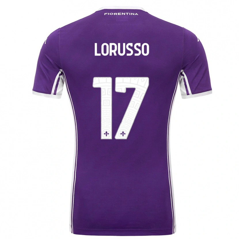 Danxen Dames Angelo Lorusso #17 Paars Wit Thuisshirt Thuistenue 2025/26 T-Shirt