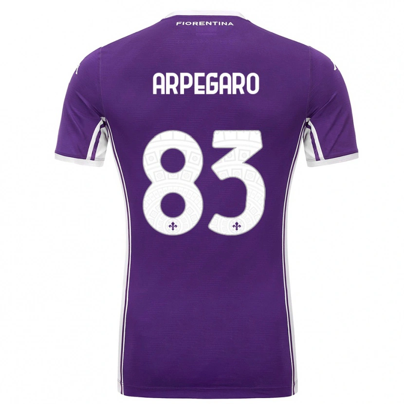Danxen Dames Sofia Arpegaro #83 Paars Wit Thuisshirt Thuistenue 2025/26 T-Shirt