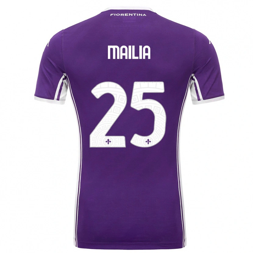 Danxen Dames Siria Mailia #25 Paars Wit Thuisshirt Thuistenue 2025/26 T-Shirt