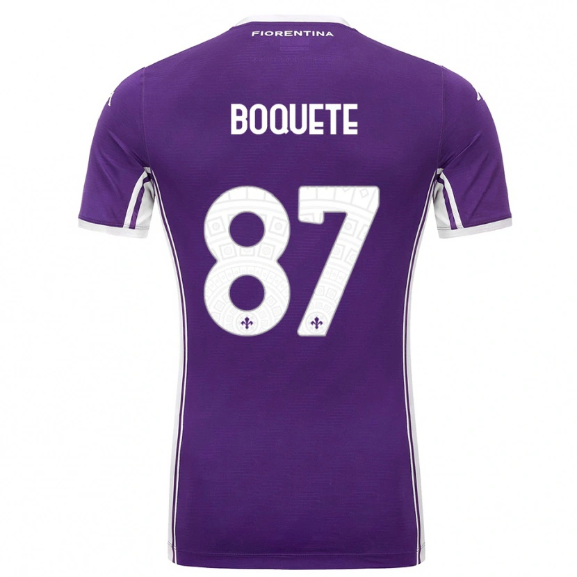 Danxen Dames Verónica Boquete #87 Paars Wit Thuisshirt Thuistenue 2025/26 T-Shirt