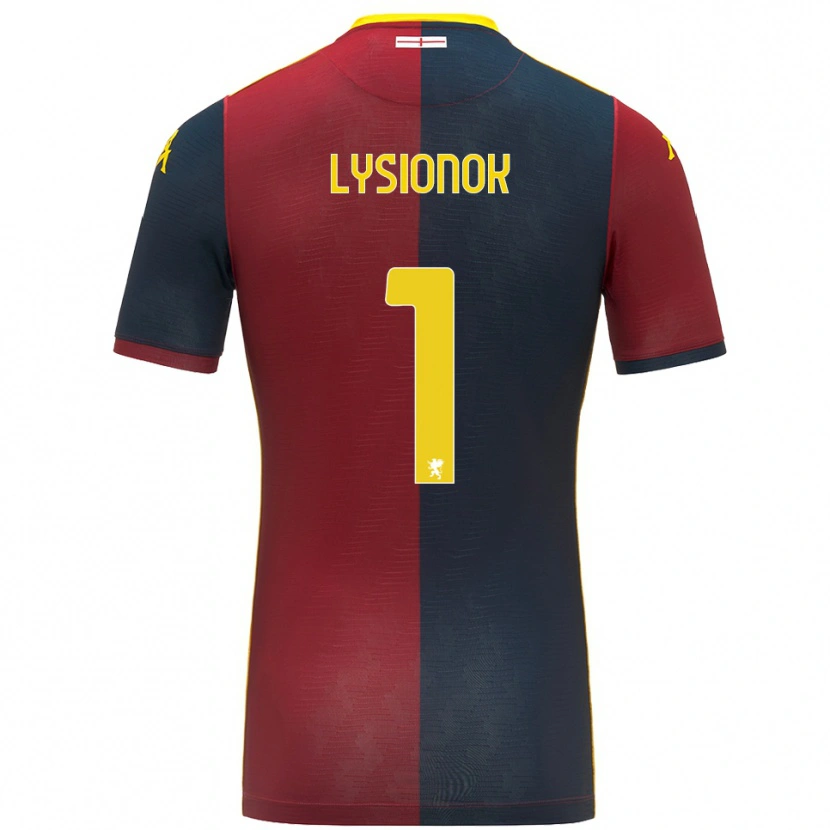 Danxen Dames Ernestas Lysionok #1 Rood Koningsblauw Thuisshirt Thuistenue 2025/26 T-Shirt