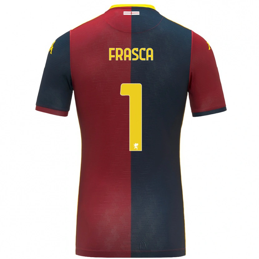 Danxen Dames Andrea Frasca #1 Rood Koningsblauw Thuisshirt Thuistenue 2025/26 T-Shirt