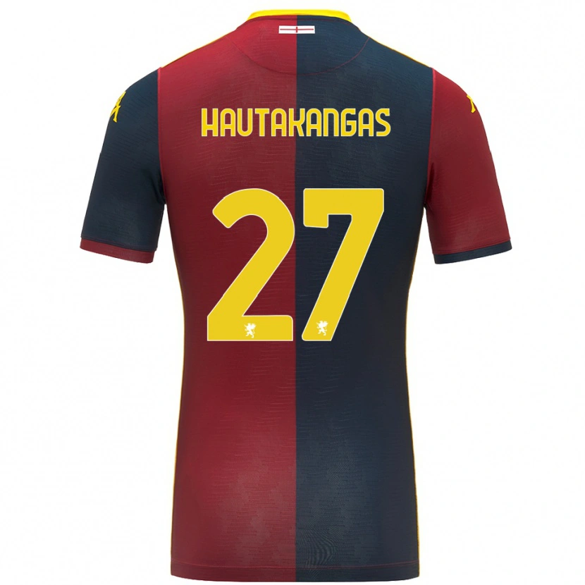 Danxen Dames Pietu Hautakangas #27 Rood Koningsblauw Thuisshirt Thuistenue 2025/26 T-Shirt