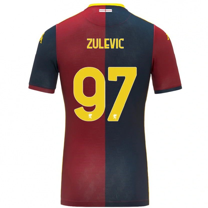 Danxen Dames Adam Zulevic #97 Rood Koningsblauw Thuisshirt Thuistenue 2025/26 T-Shirt