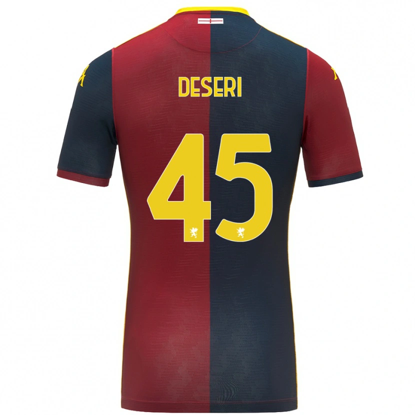 Danxen Dames Gracien Deseri #45 Rood Koningsblauw Thuisshirt Thuistenue 2025/26 T-Shirt