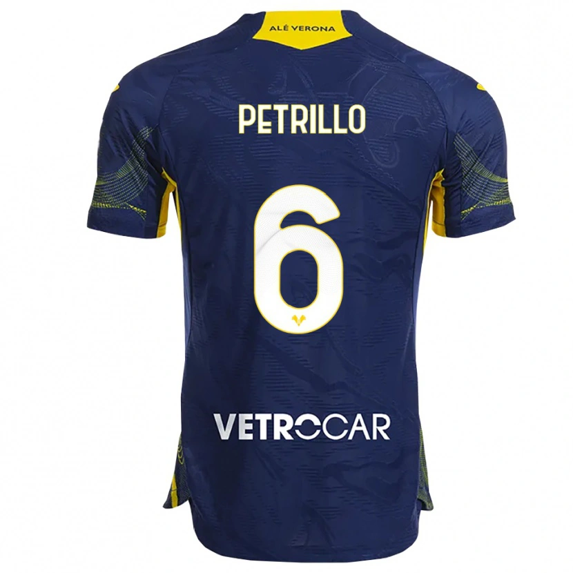 Danxen Dames Mary Clare Petrillo #6 Marineblauw Geel Thuisshirt Thuistenue 2025/26 T-Shirt