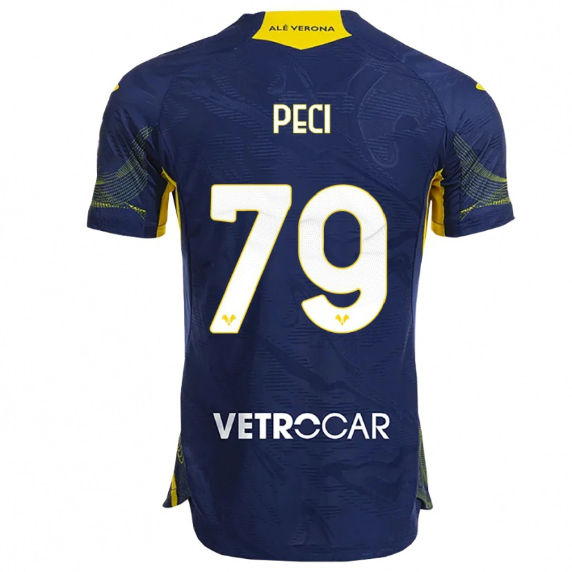 Danxen Dames Jurgen Peci #79 Marineblauw Geel Thuisshirt Thuistenue 2025/26 T-Shirt