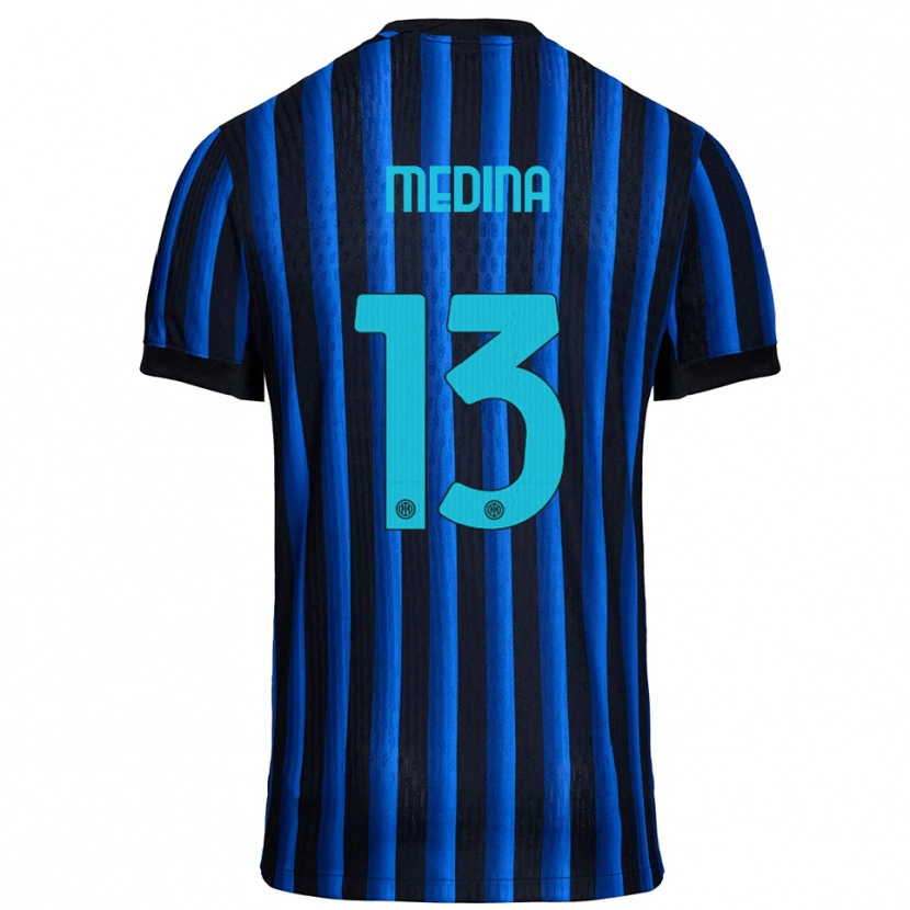 Danxen Dames Alessio Medina #13 Zwart Blauw Thuisshirt Thuistenue 2025/26 T-Shirt