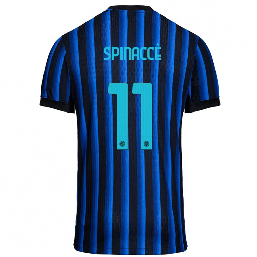 Danxen Dames Matteo Spinaccè #11 Zwart Blauw Thuisshirt Thuistenue 2025/26 T-Shirt
