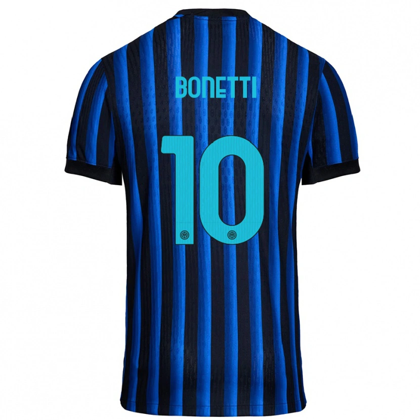 Danxen Dames Tatiana Bonetti #10 Zwart Blauw Thuisshirt Thuistenue 2025/26 T-Shirt