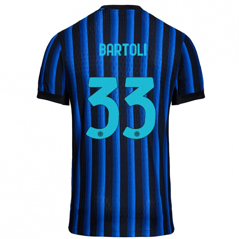 Danxen Dames Elisa Bartoli #33 Zwart Blauw Thuisshirt Thuistenue 2025/26 T-Shirt