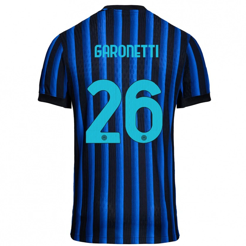 Danxen Dames Gabriele Garonetti #26 Zwart Blauw Thuisshirt Thuistenue 2025/26 T-Shirt