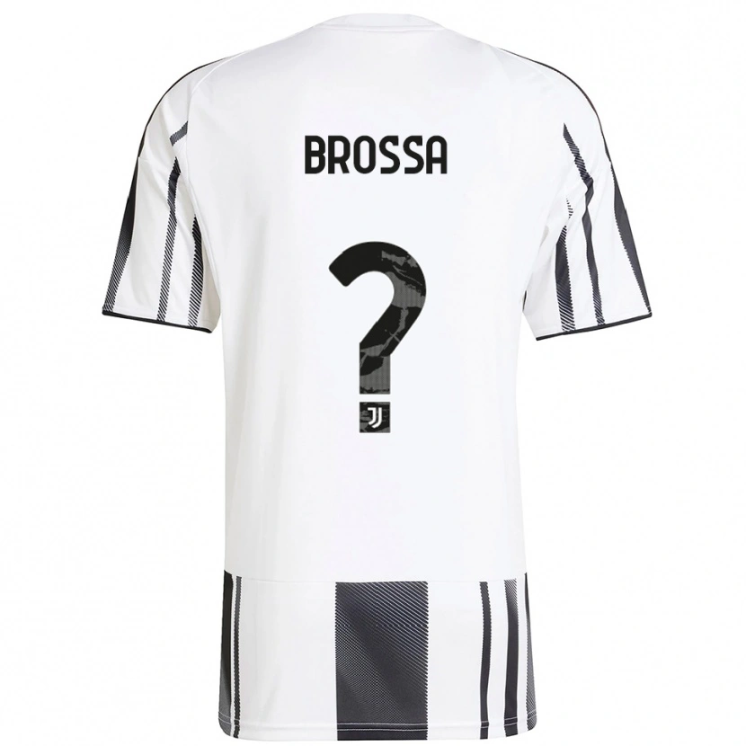 Danxen Dames Lorenzo Brossa #0 Wit Zwart Thuisshirt Thuistenue 2025/26 T-Shirt