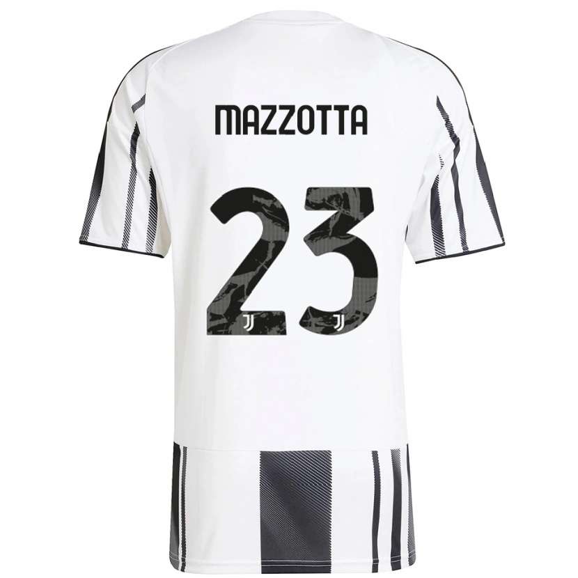 Danxen Dames Raphael Mazzotta #23 Wit Zwart Thuisshirt Thuistenue 2025/26 T-Shirt