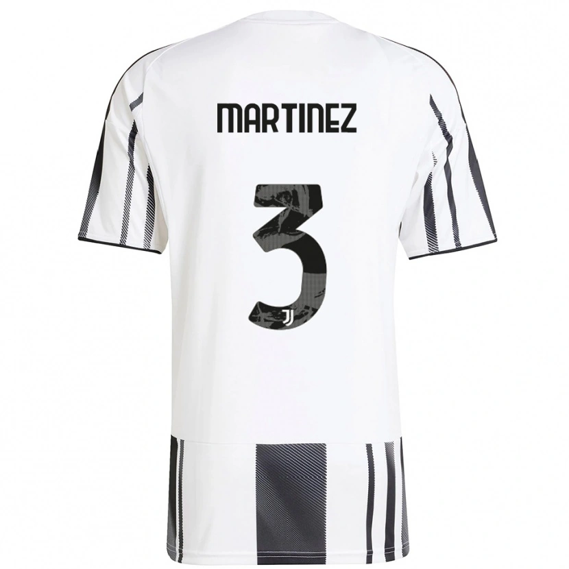 Danxen Dames Bruno Martinez #3 Wit Zwart Thuisshirt Thuistenue 2025/26 T-Shirt