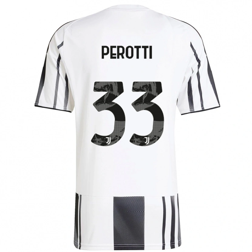 Danxen Dames Clemente Perotti #33 Wit Zwart Thuisshirt Thuistenue 2025/26 T-Shirt