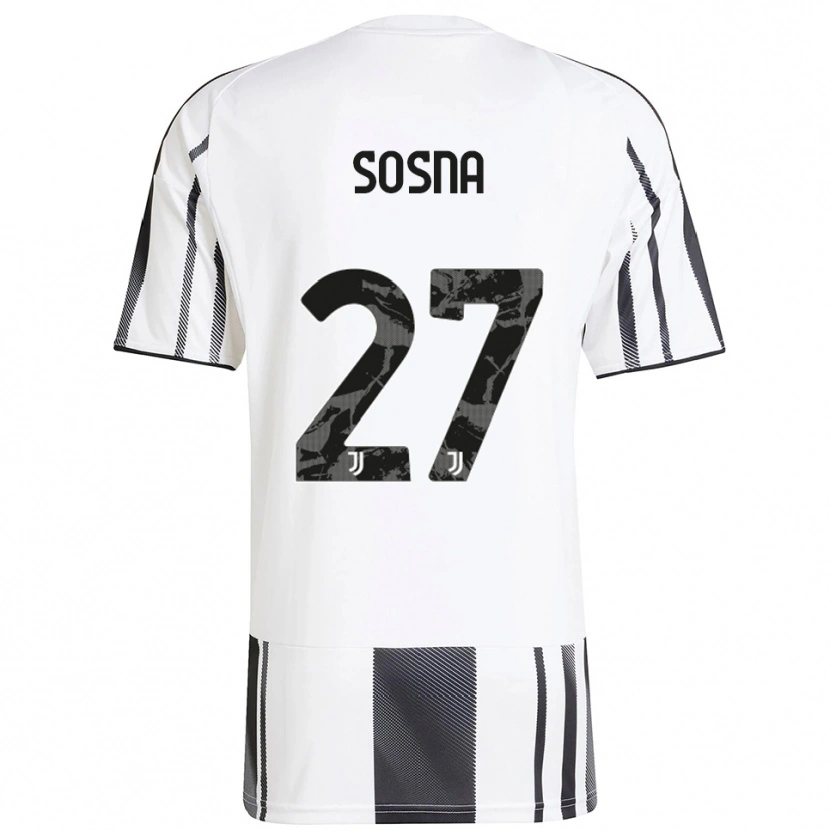 Danxen Dames Adam Sosna #27 Wit Zwart Thuisshirt Thuistenue 2025/26 T-Shirt