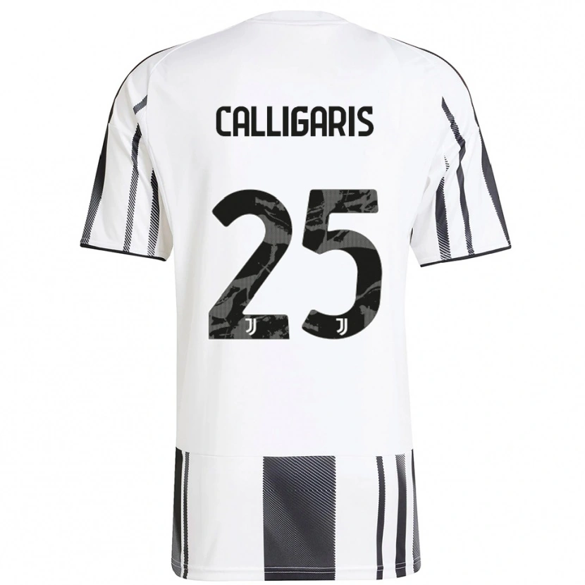 Danxen Dames Viola Calligaris #25 Wit Zwart Thuisshirt Thuistenue 2025/26 T-Shirt