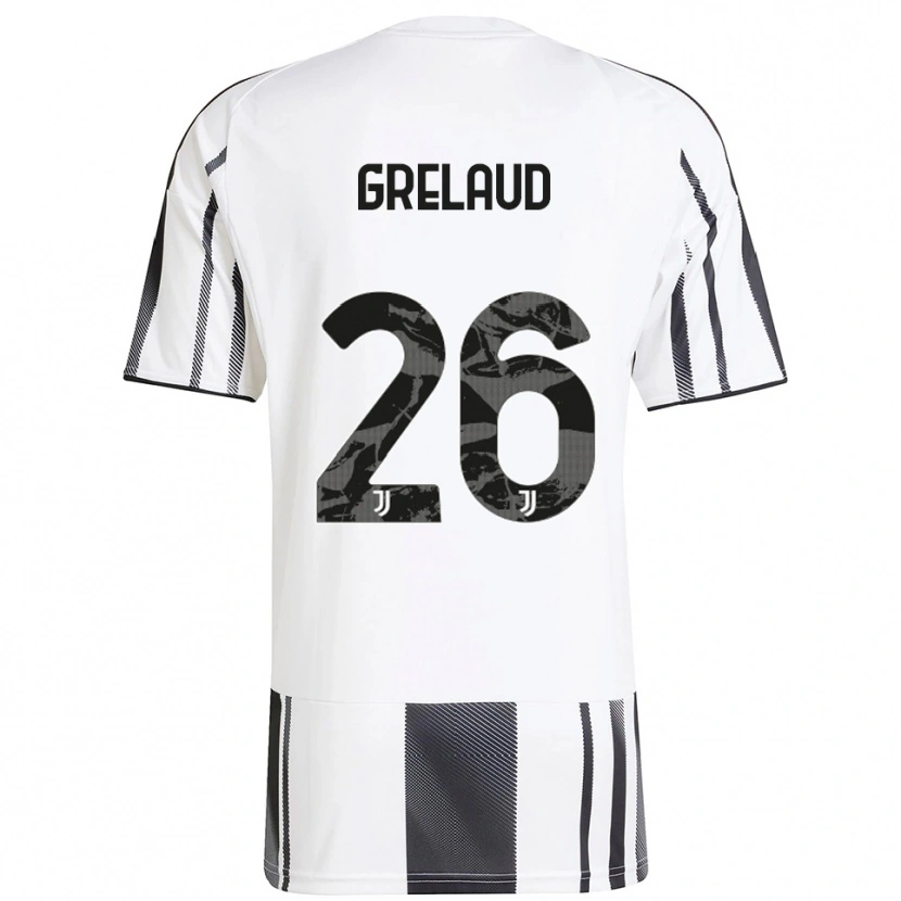 Danxen Dames Josue Grelaud #26 Wit Zwart Thuisshirt Thuistenue 2025/26 T-Shirt