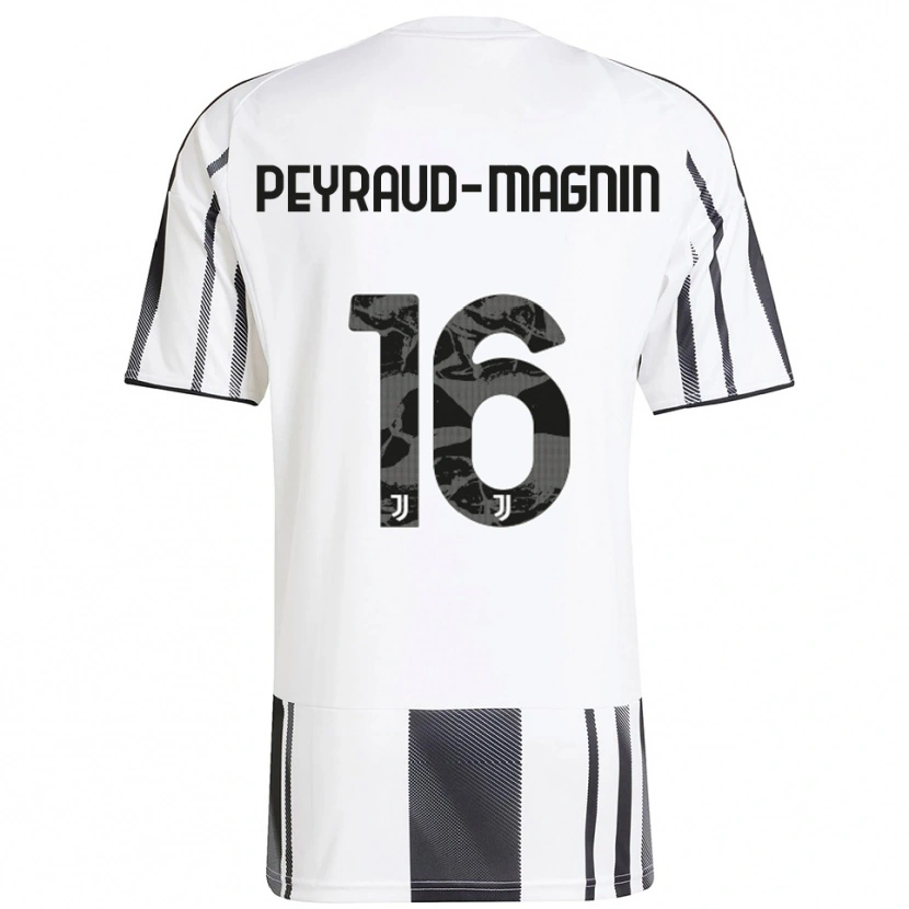 Danxen Dames Pauline Camille Peyraud-Magnin #16 Wit Zwart Thuisshirt Thuistenue 2025/26 T-Shirt