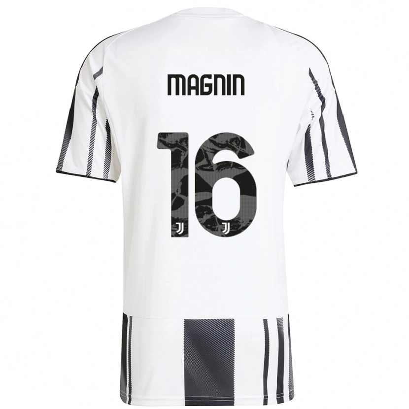 Danxen Dames Pauline Peyraud-Magnin #16 Wit Zwart Thuisshirt Thuistenue 2025/26 T-Shirt