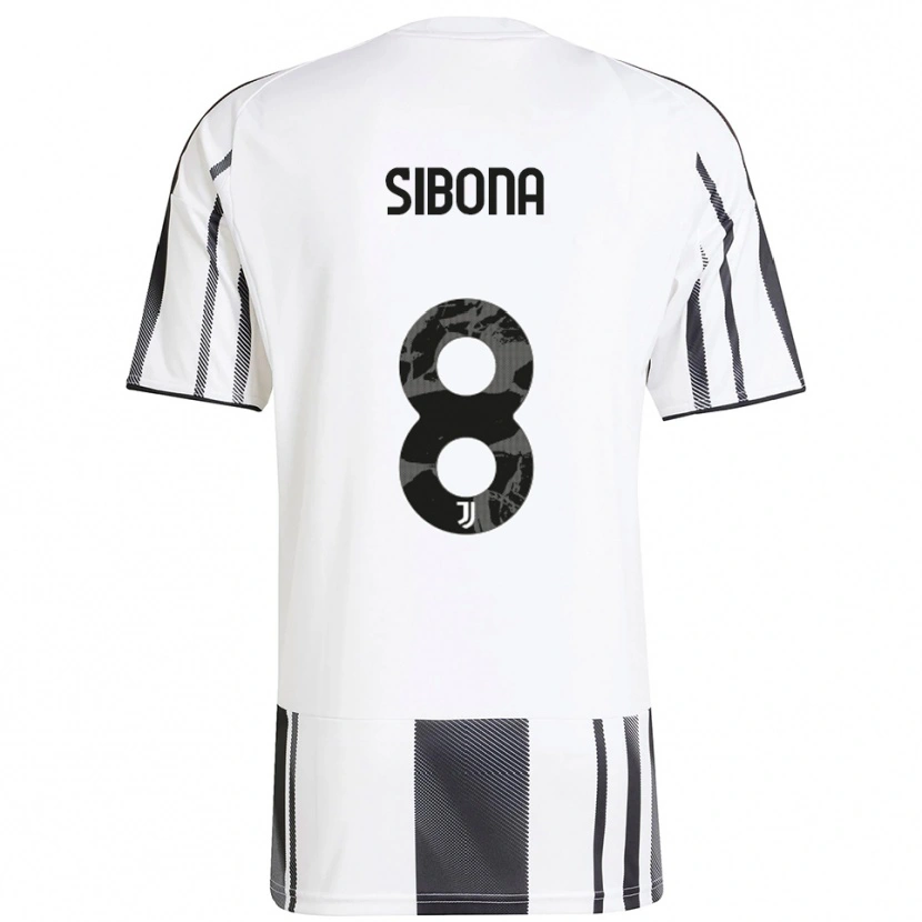 Danxen Dames Tommaso Sibona #8 Wit Zwart Thuisshirt Thuistenue 2025/26 T-Shirt