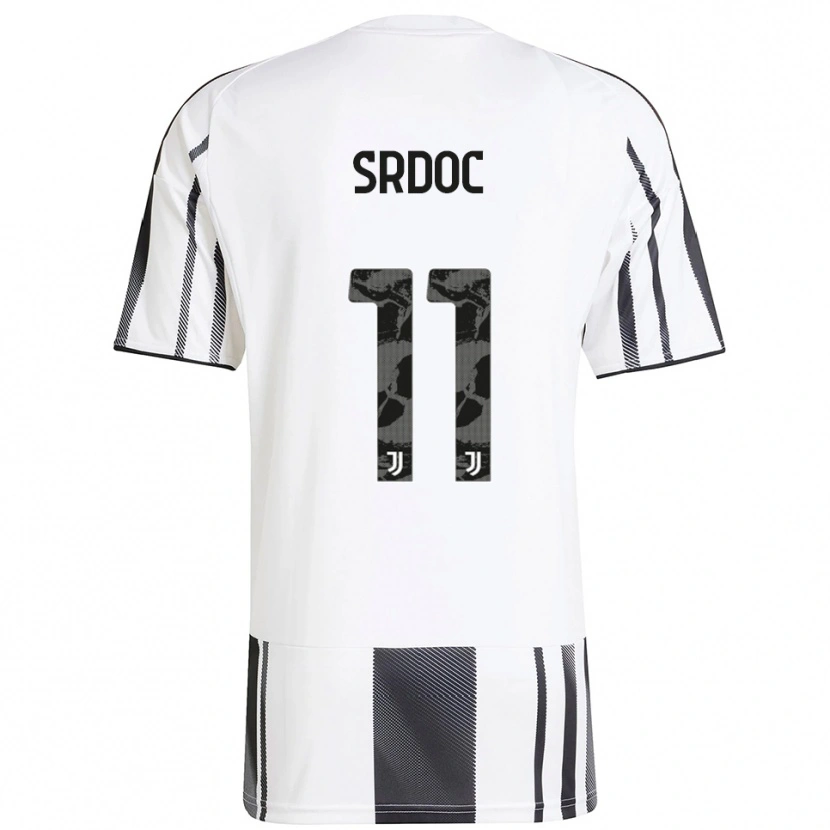 Danxen Dames Ivano Srdoc #11 Wit Zwart Thuisshirt Thuistenue 2025/26 T-Shirt