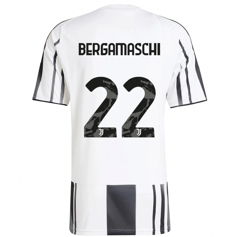 Danxen Dames Valentina Bergamaschi #22 Wit Zwart Thuisshirt Thuistenue 2025/26 T-Shirt