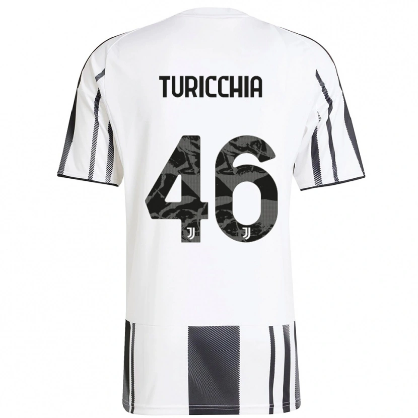 Danxen Dames Riccardo Turicchia #46 Wit Zwart Thuisshirt Thuistenue 2025/26 T-Shirt