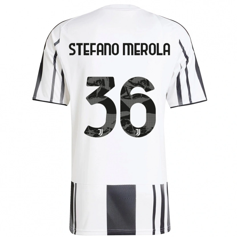 Danxen Dames Antonio Stefano Merola #36 Wit Zwart Thuisshirt Thuistenue 2025/26 T-Shirt