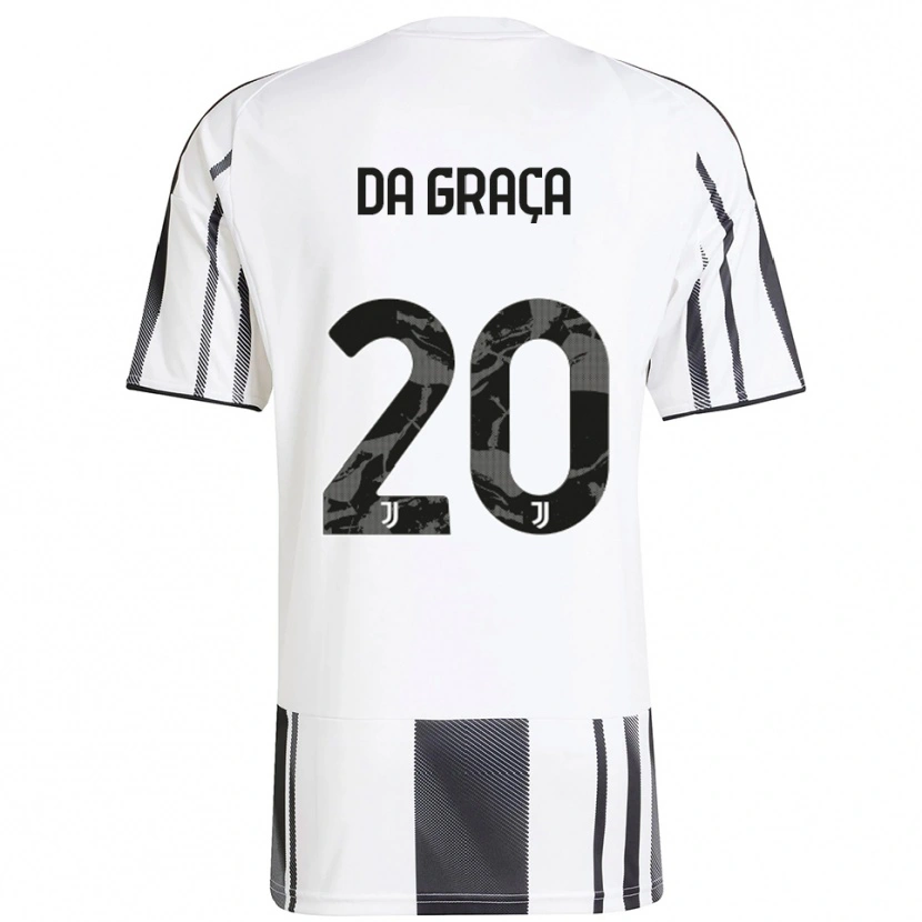 Danxen Dames Cosimo Da Graça #20 Wit Zwart Thuisshirt Thuistenue 2025/26 T-Shirt