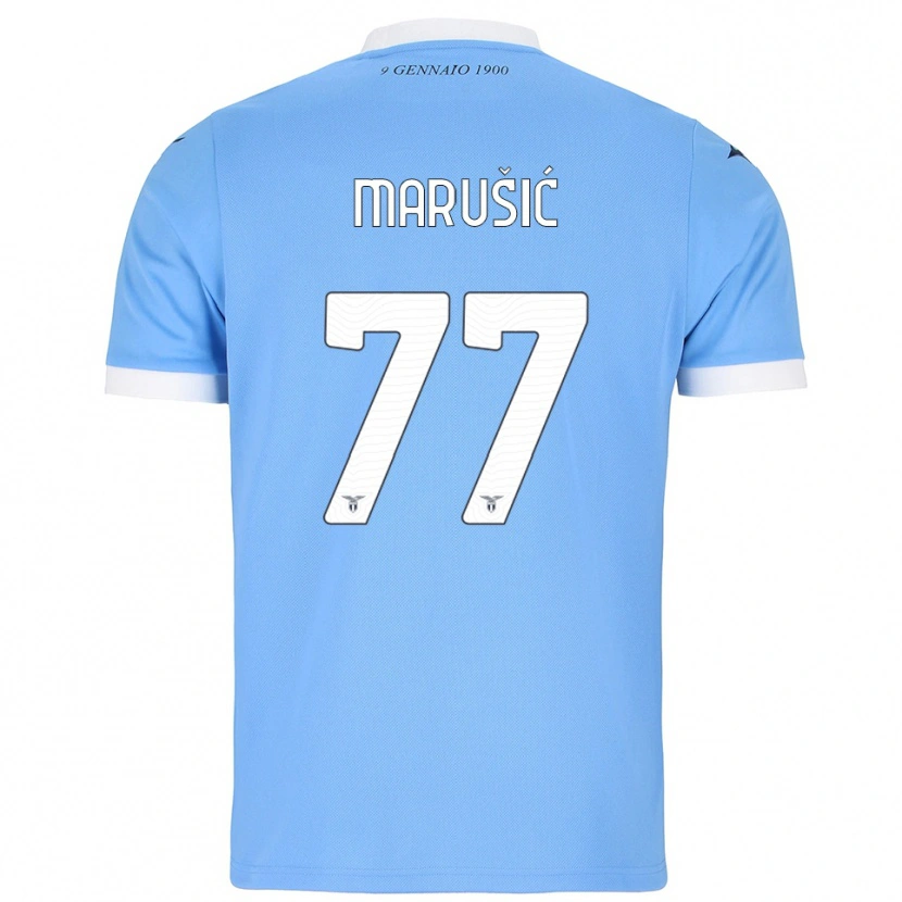 Danxen Dames Adam Marusic #77 Hemelblauw Wit Thuisshirt Thuistenue 2025/26 T-Shirt