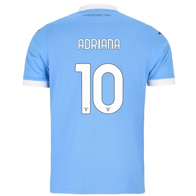 Danxen Dames Adriana Martín Santamaría #10 Hemelblauw Wit Thuisshirt Thuistenue 2025/26 T-Shirt