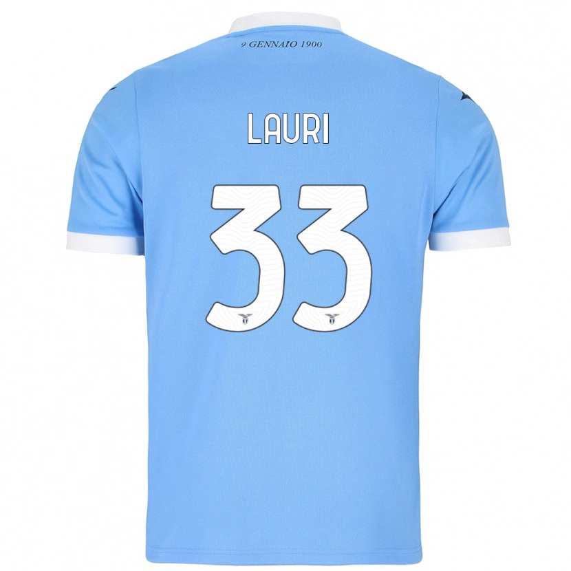 Danxen Dames Giacomo Lauri #33 Hemelblauw Wit Thuisshirt Thuistenue 2025/26 T-Shirt