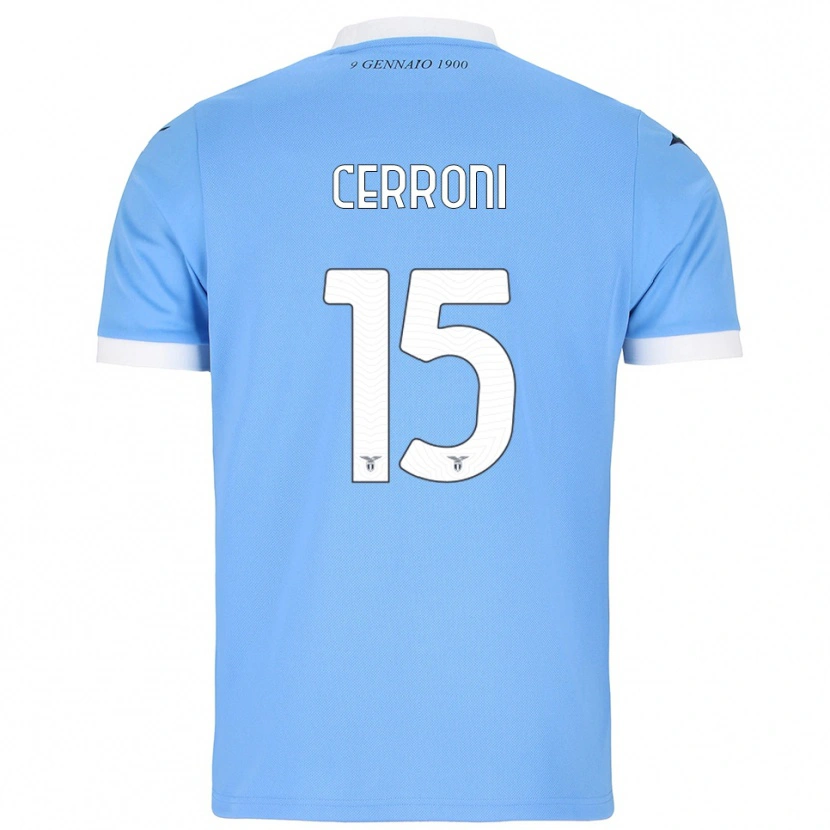 Danxen Dames Leonardo Cerroni #15 Hemelblauw Wit Thuisshirt Thuistenue 2025/26 T-Shirt