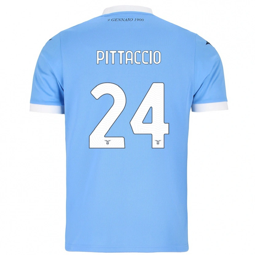 Danxen Dames Francesca Pittaccio #24 Hemelblauw Wit Thuisshirt Thuistenue 2025/26 T-Shirt